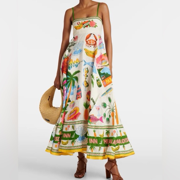 Dresses & Skirts - New Boutique Maxi Dress Dupe Colorful Tropical Print Maxi Dress